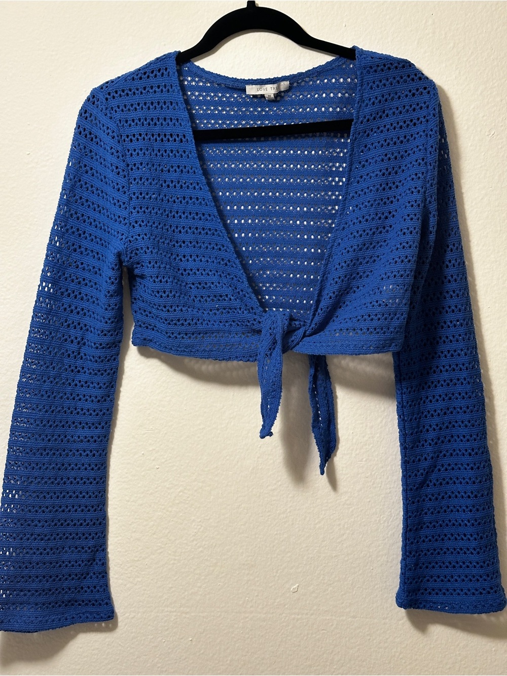 Two piece Women’s Tie-Front Open Knit Vacation Set